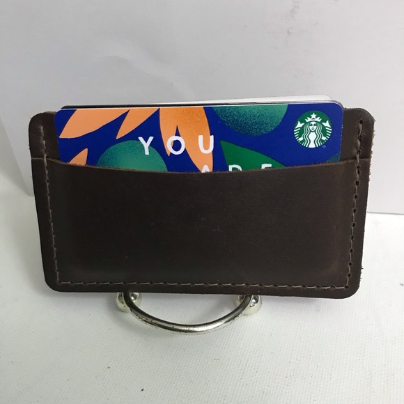 Rustico Credit Card Holder 100% leather Made in USA Brand New - Picture 6 of 10